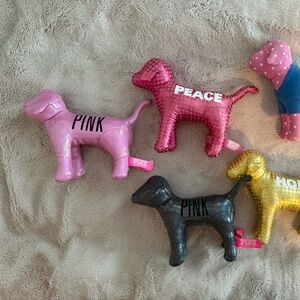 PINK Victorias secret collectable dogs